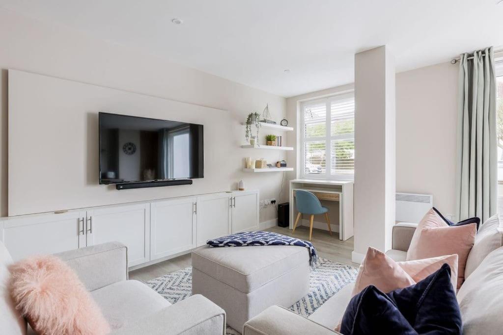 Modern 2 Bed, Cliff Top & Parking, F6 Bournemouth Exterior foto